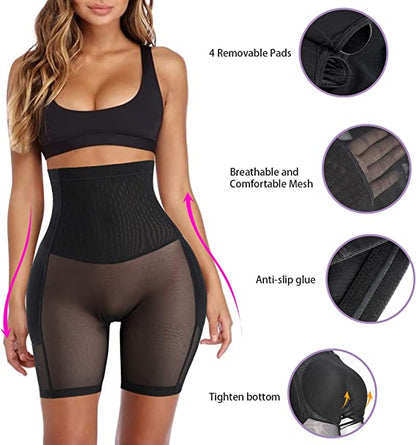 Donne Shapewear controllo mutandine Body Shaper Butt Lifter imbottito Hip Enhancer senza soluzione di continuità biancheria intima Hi- vita breve